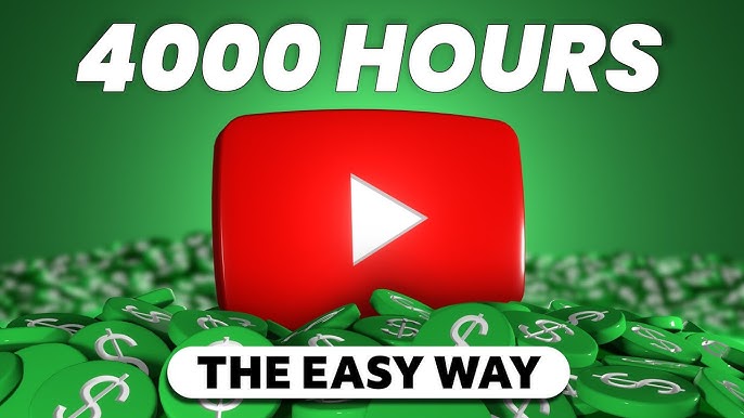 Get 4000 Watch Time Hours on YouTube Channel